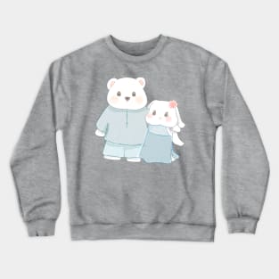 Bear and Bunny tied a knot | Bunniesmee Crewneck Sweatshirt